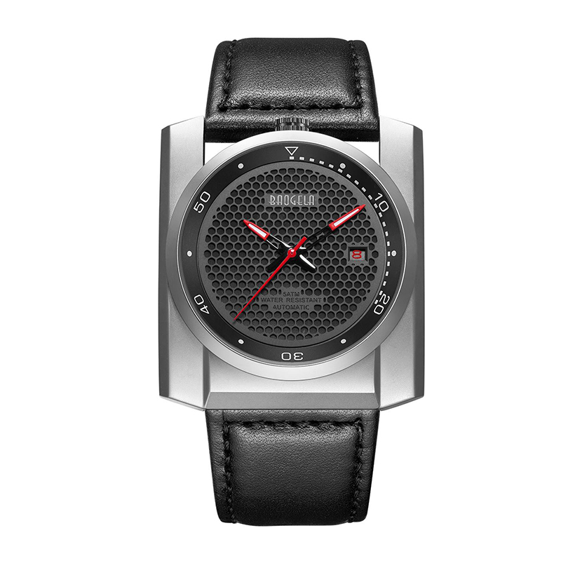 Baogela New Sports Watch Men \'s trend Big Dial Square Men\'s Watch Luminous Waterproof Automatic Mechanical Watch 6775