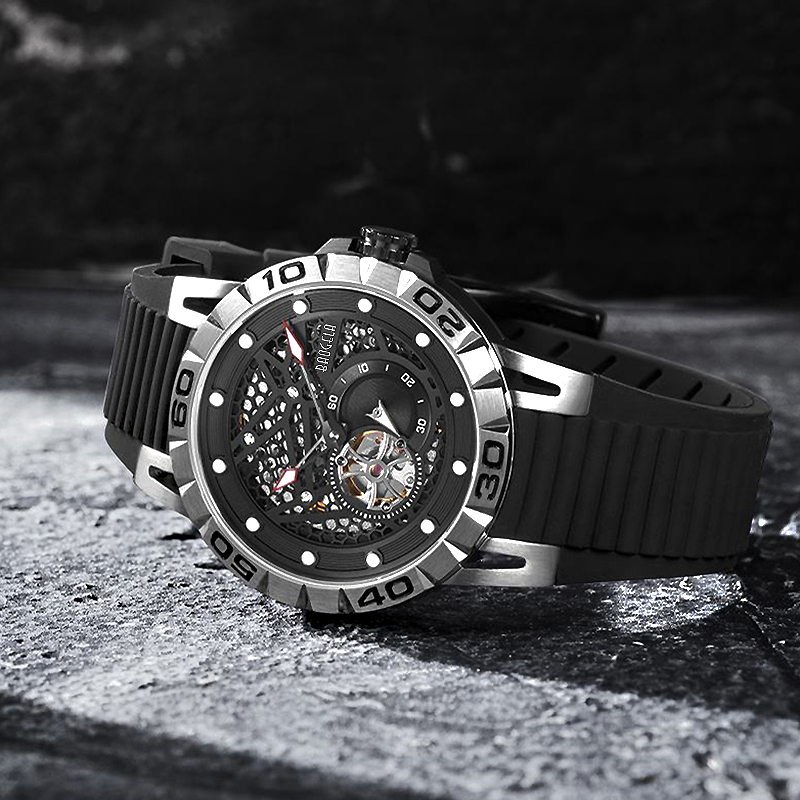Salvatore Ferragamo Watch_F-80 Skeleton horloge met milieuvriendelijke riem 2022-collectie