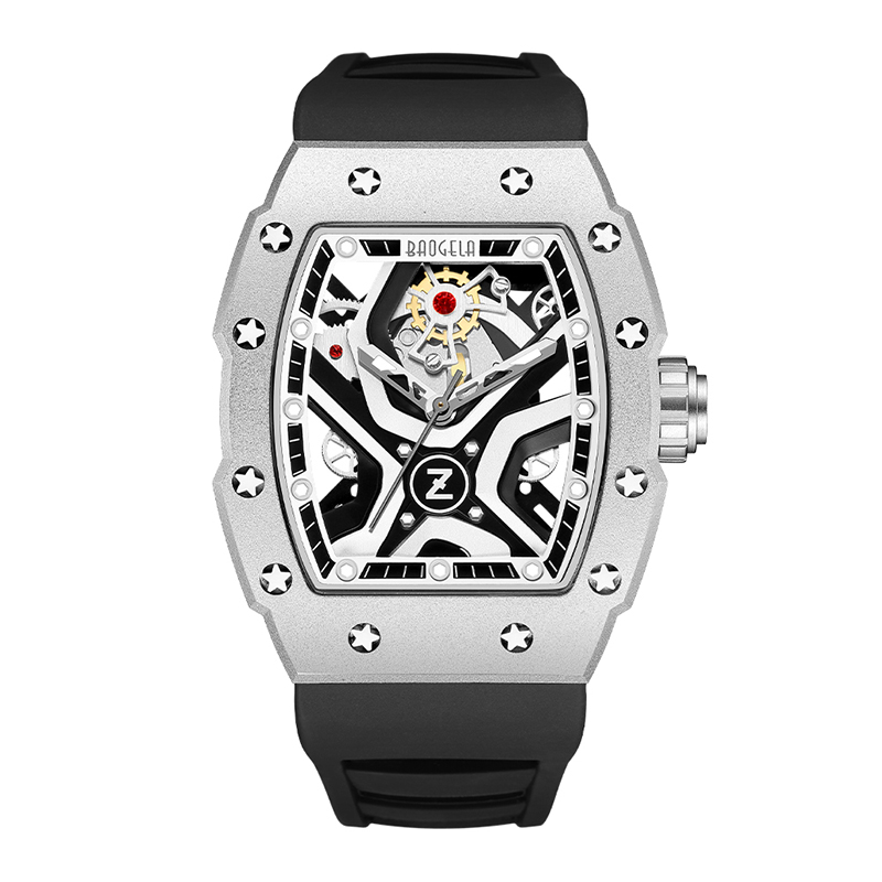 Baogela Top Brand Watches for Men Fashion Sport Waterdichte Mechanical Wind Watch